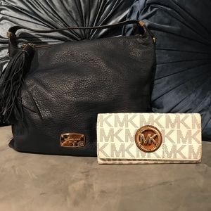Michael Kors Navy Blue w/ wallet